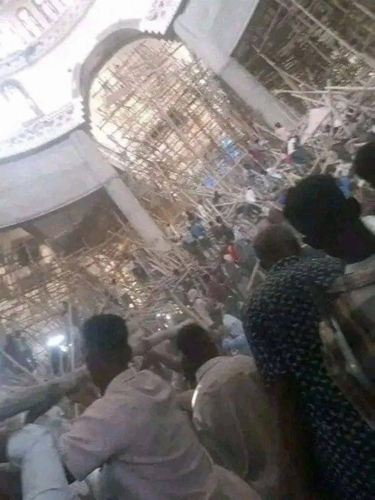 انهيار سقالة كنيسة يفتك بـ36 مصلياً بإثيوبيا.