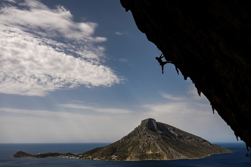 'Rock star' A climber participates in the 2019 annual Climbing Festival in the island of Kalymnos, Greece, in this October 4, 2019 file photo. The festival has attracted some 400 sports climbers from across the globe. The geography, the breathtaking views and the great weather conditions have made the Greek island of Kalymnos a top destination for international rock climbers of all levels with more than 2500 climbing routes. — AFP